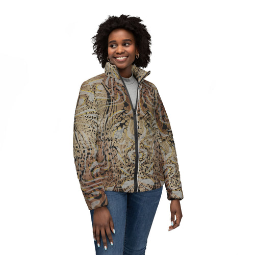 0.0 Women’s Puffer Jacket (AOP)