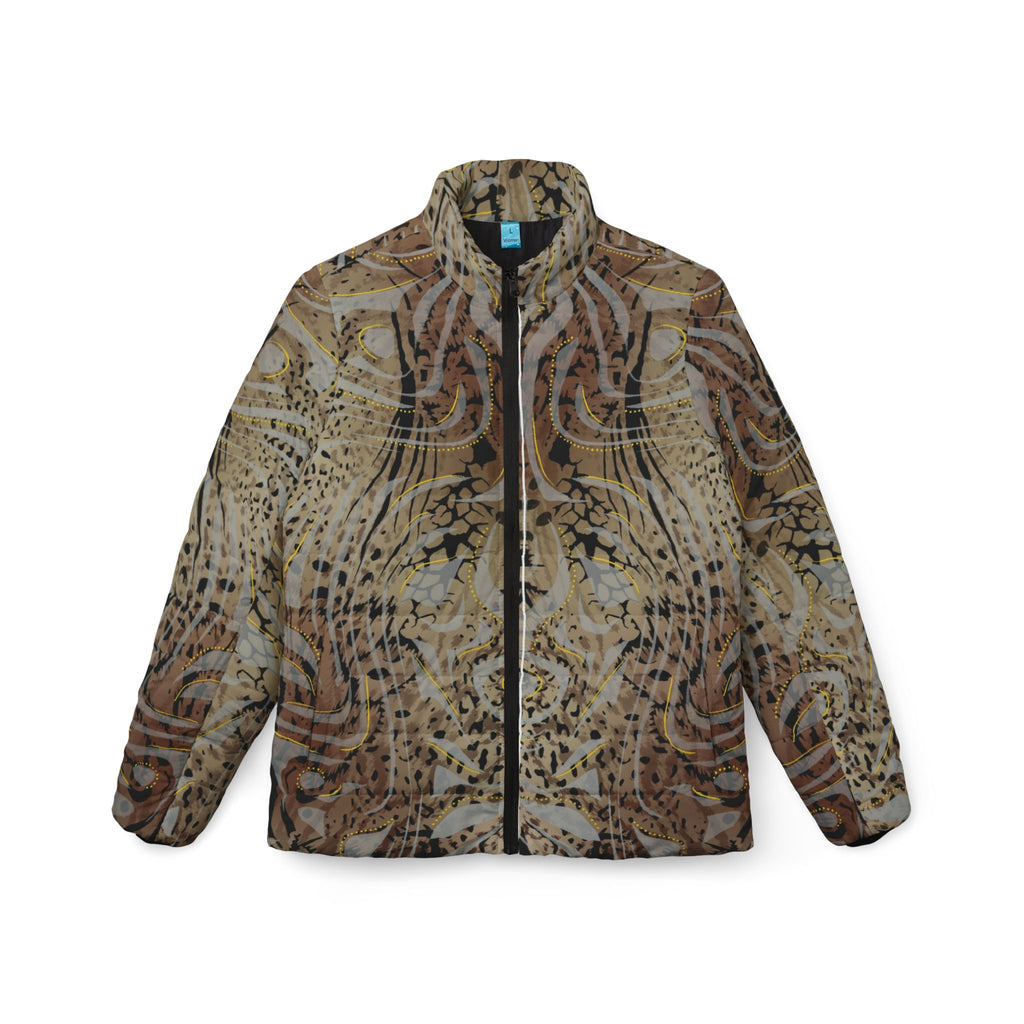 Animal Print Women's Puffer Jacket