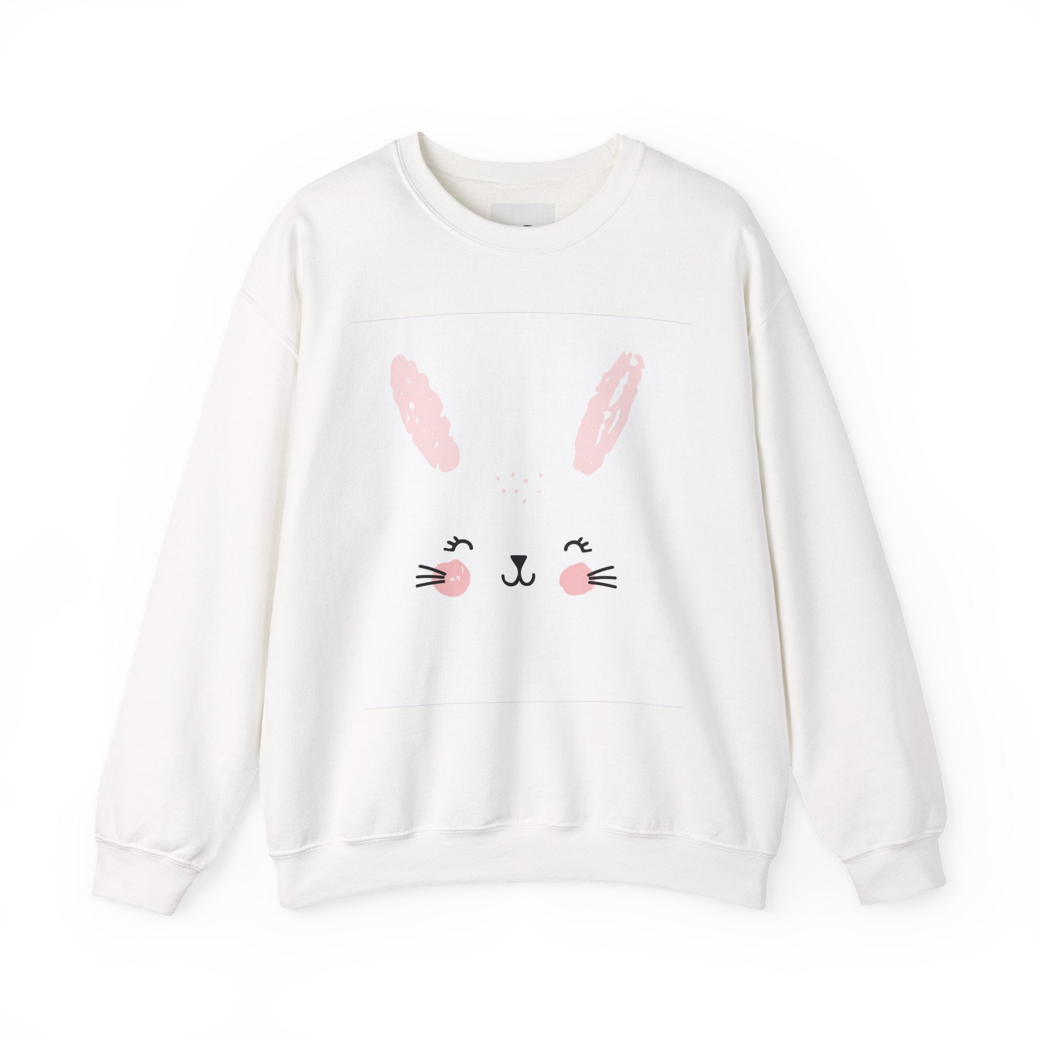 0. Cute Bunny Sweatshirt - Cozy Women's Crewneck, Perfect for Easter, Animal Lovers, Gifts, Spring Style, Everyday Comfort