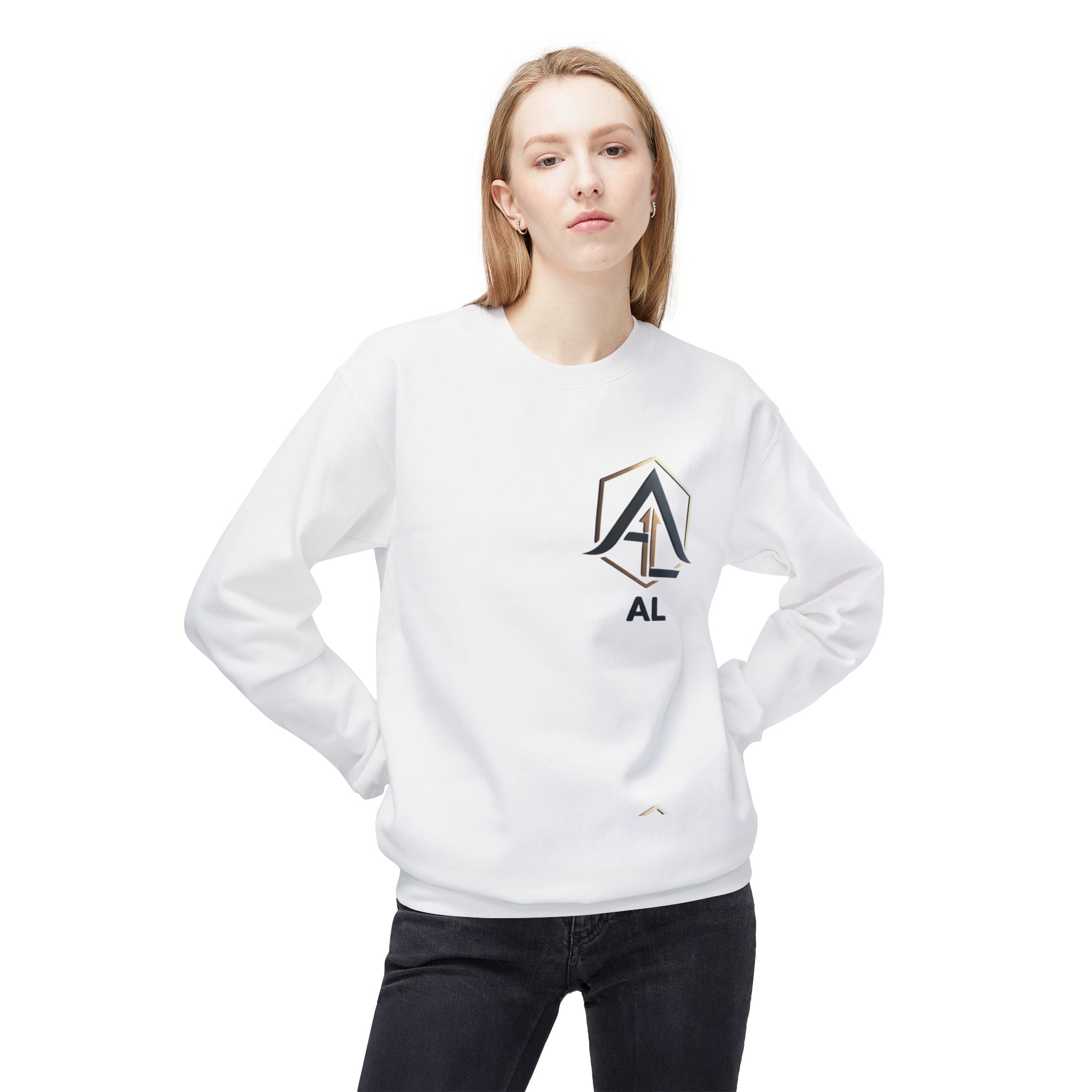 AL Monogram Crewneck Sweatshirt — Women's Monogram Fleece