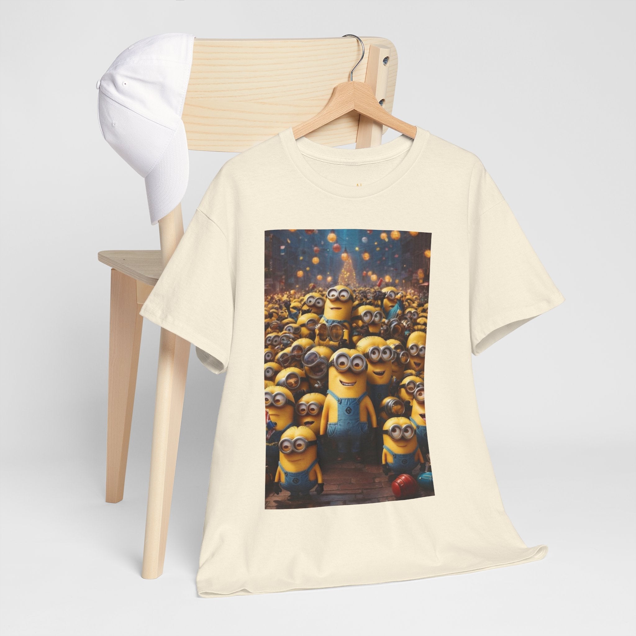 0. Unisex-T-Shirt aus schwerer Baumwolle