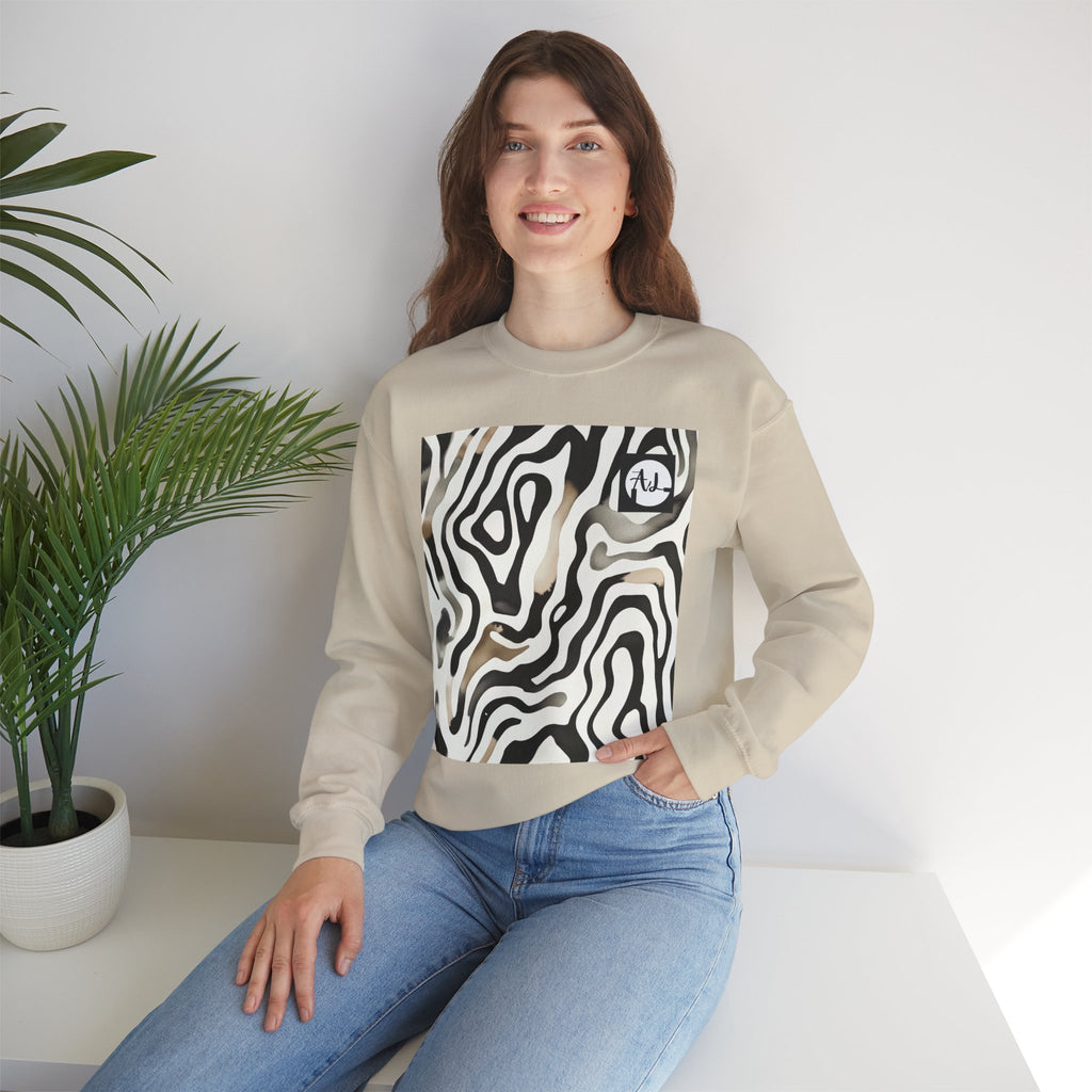 Zebra Print Sweatshirt