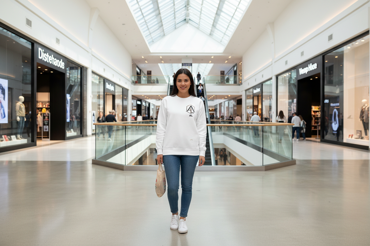 AL Monogram Crewneck Sweatshirt — Women's Monogram Fleece