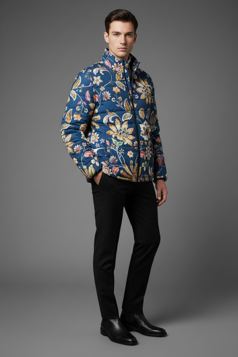 1. Pufferjacke für Herren (AOP)