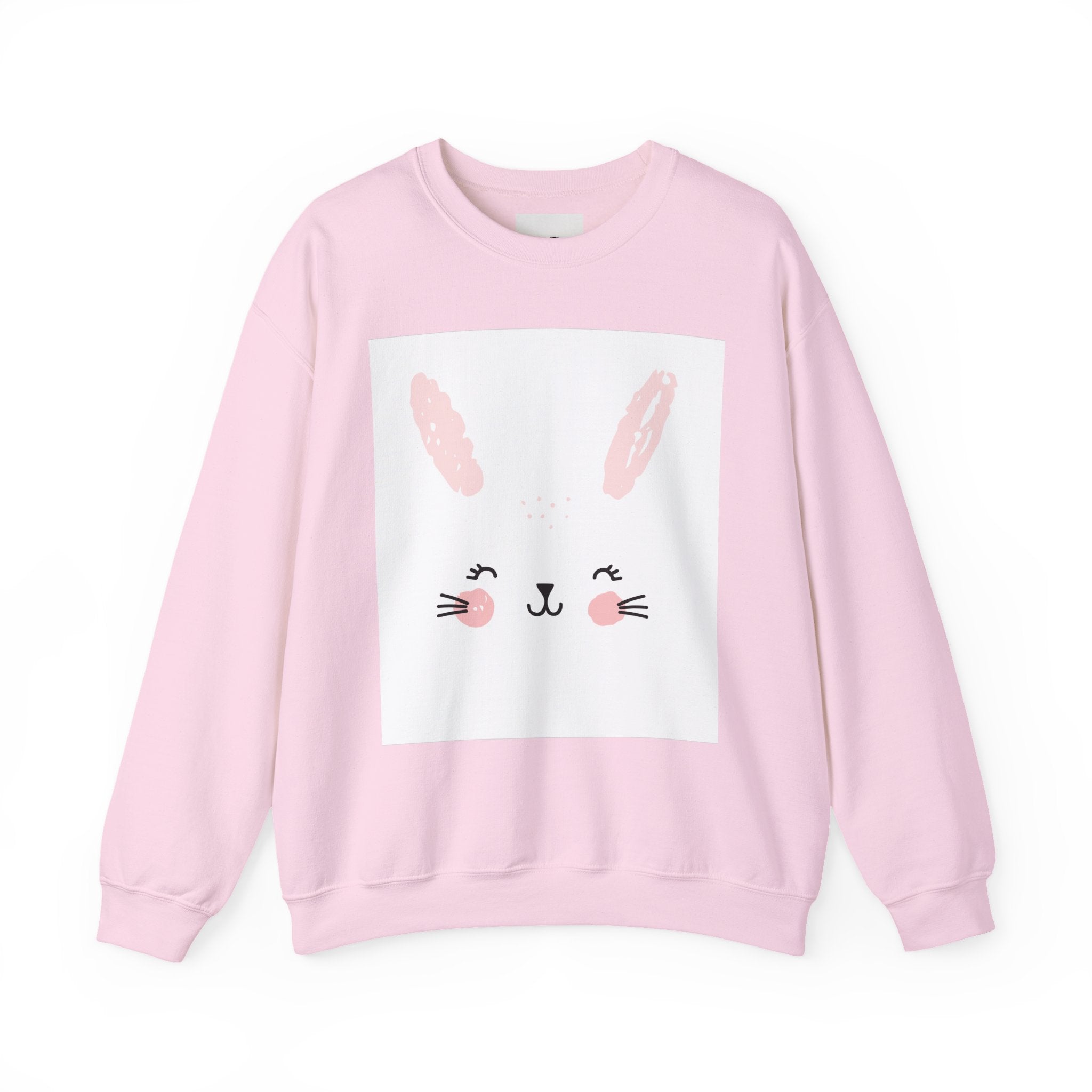 0. Cute Bunny Sweatshirt - Cozy Women's Crewneck, Perfect for Easter, Animal Lovers, Gifts, Spring Style, Everyday Comfort