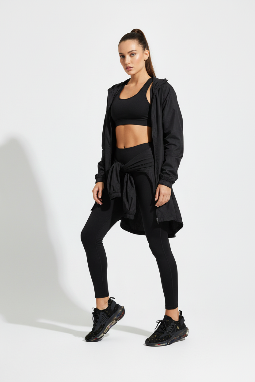 Black sneakers with star pattern on a white background