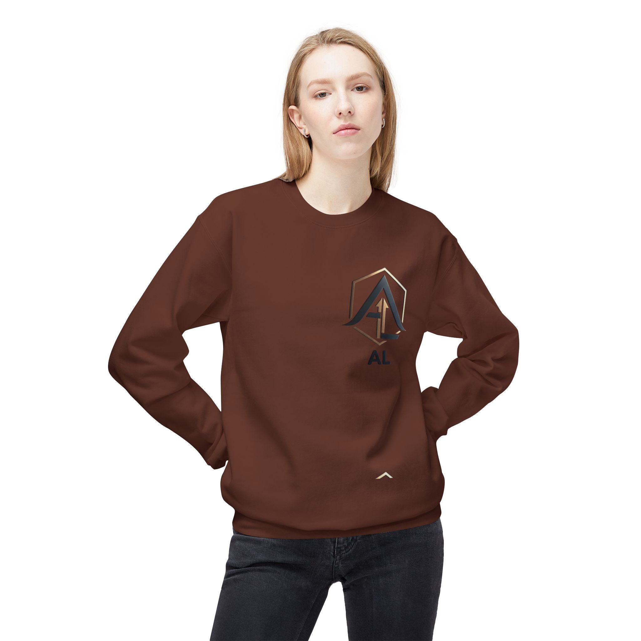 AL Monogram Crewneck Sweatshirt — Women's Monogram Fleece