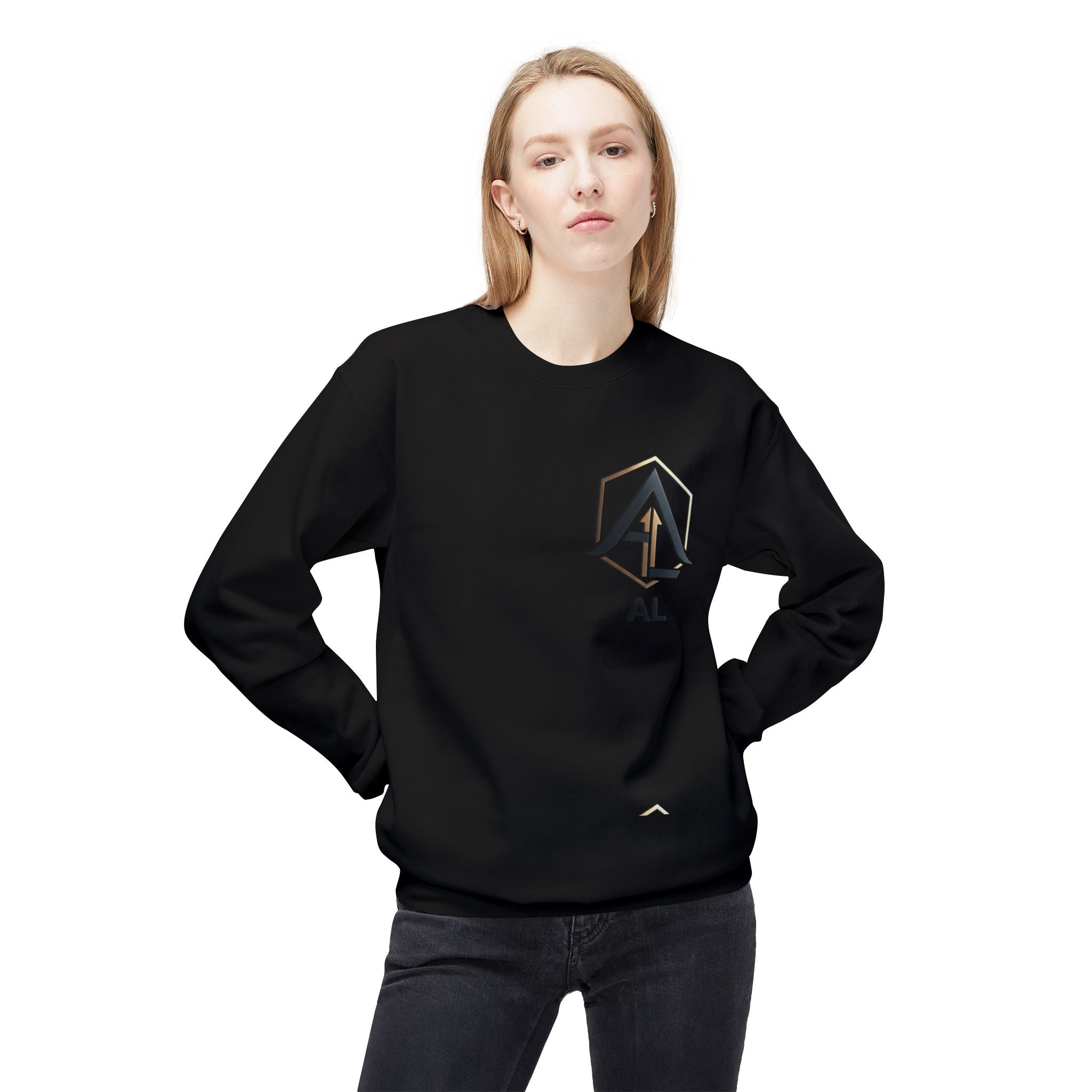 AL Monogram Crewneck Sweatshirt — Women's Monogram Fleece
