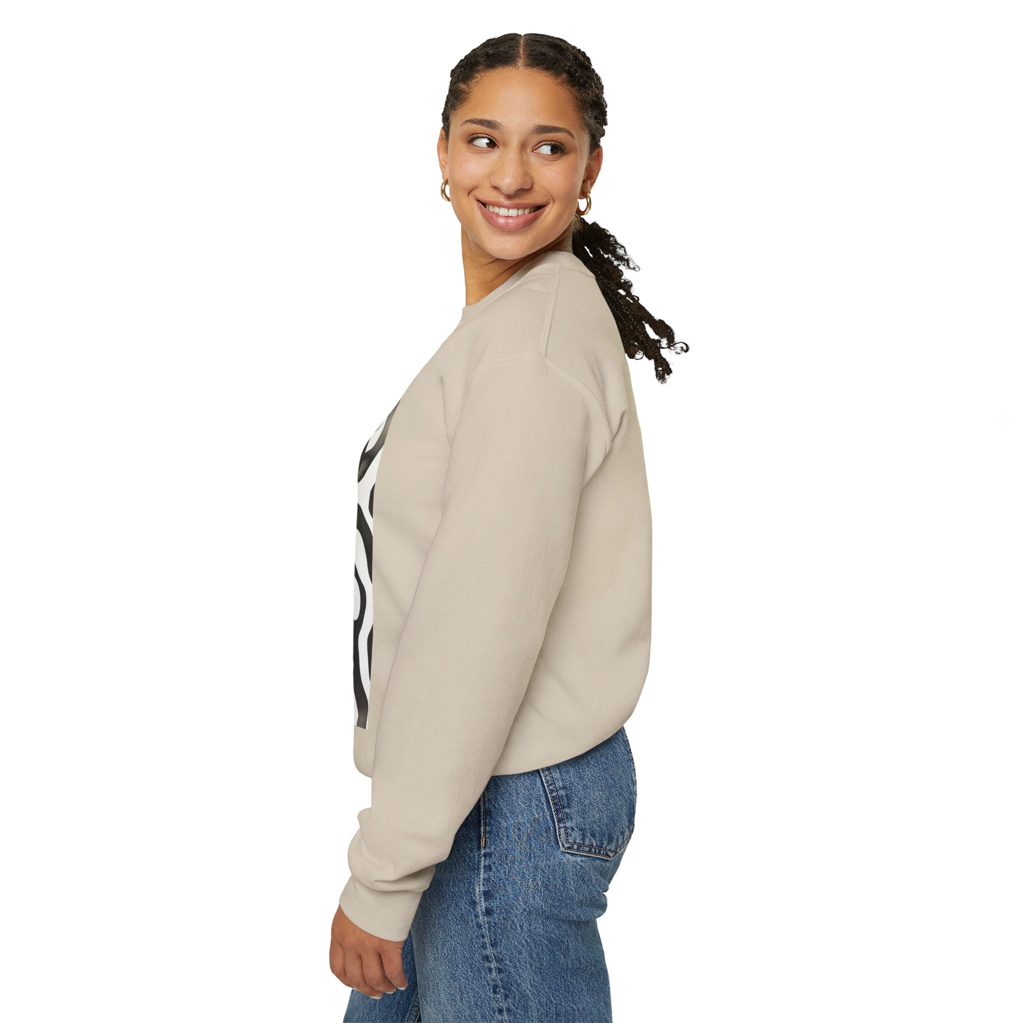 Zebra Print Sweatshirt