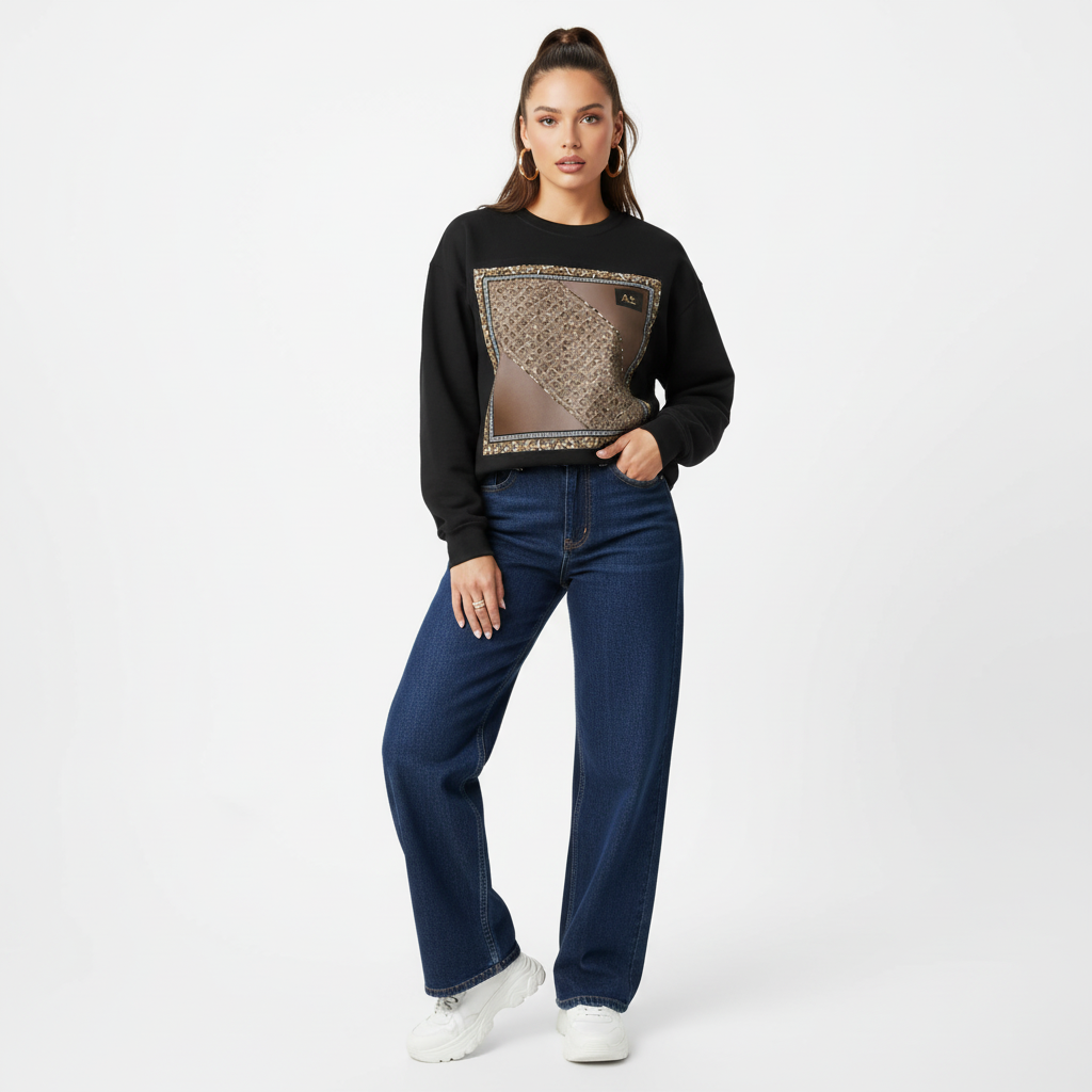Women's Cotton Blend Crewneck